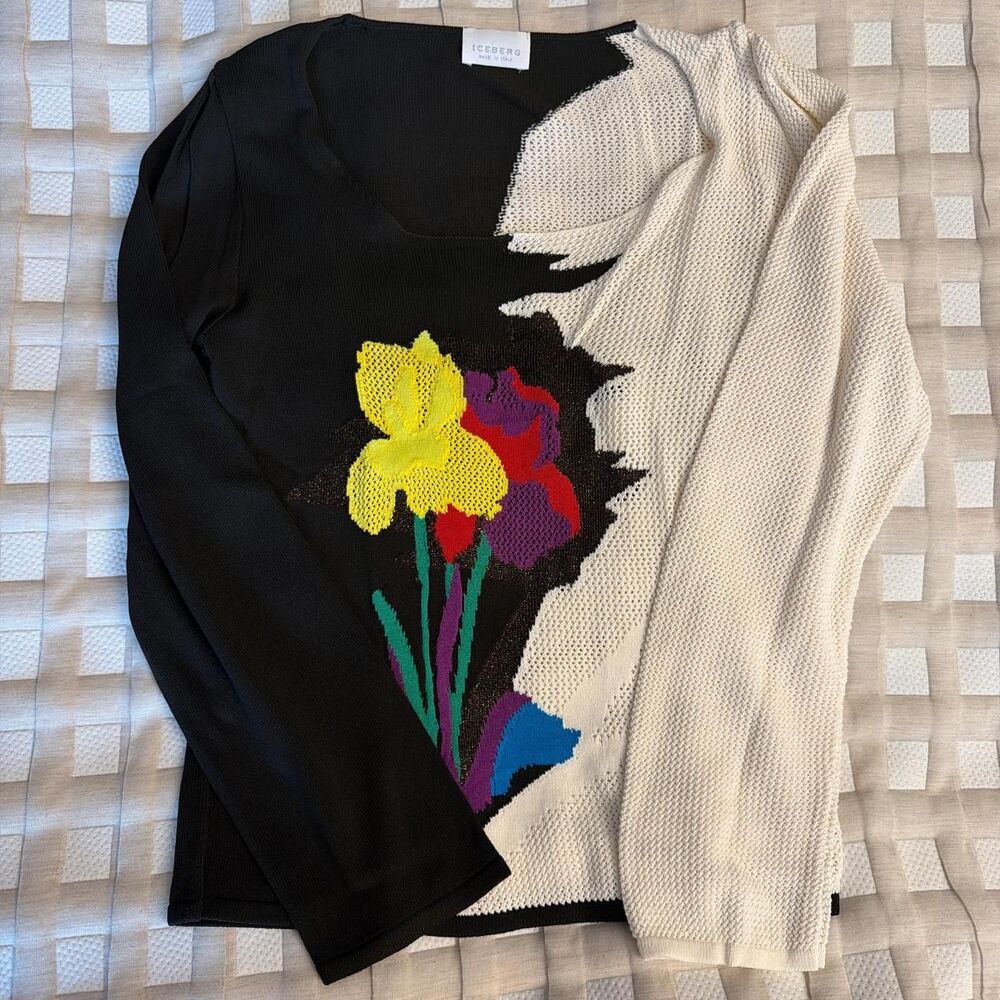 VTG Iceberg Light Flower Sweater